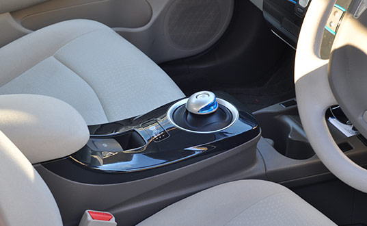 An electric vehicle interior - photo by John Roxborough.